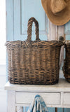Set of Two Vintage French Champagne Baskets