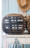 Set of Two Vintage French Champagne Baskets
