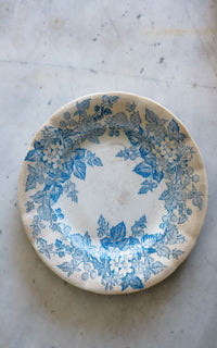 One Vintage French Stoneware Plate