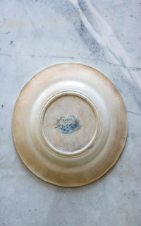 One Vintage French Stoneware Plate