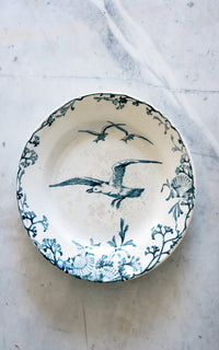 One Vintage French Stoneware Plate