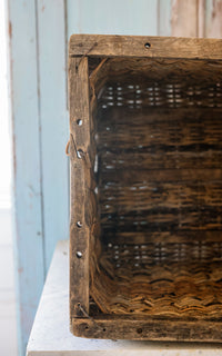 Vintage French Boulangerie Basket A