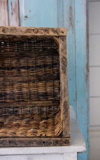 Vintage French Boulangerie Basket A