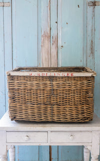 Vintage French Boulangerie Basket ~B