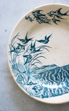 One Vintage French Ironstone Plate