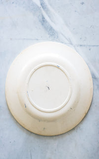 One Vintage French Ironstone Plate