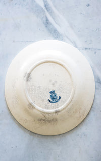 One vintage French Ironstone Plate
