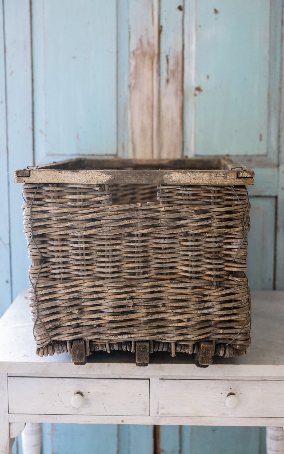 Vintage French Boulangerie Basket C