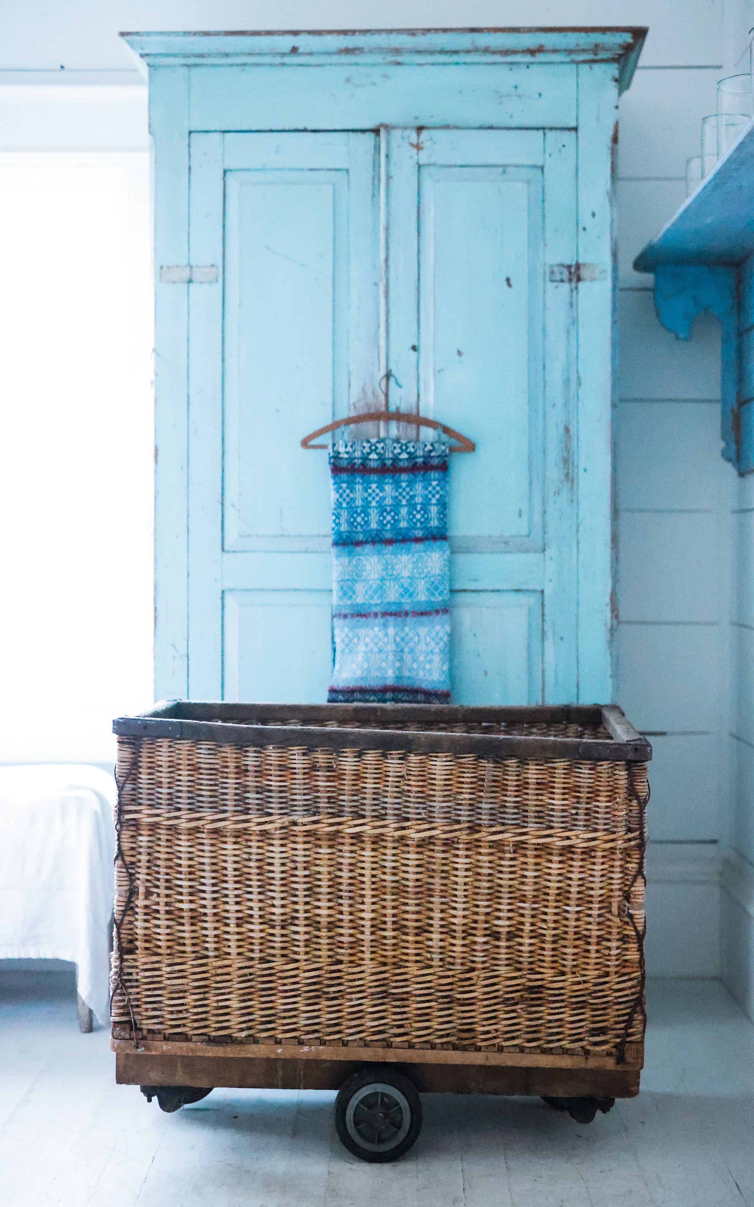 Large Vintage French Laundry Basket