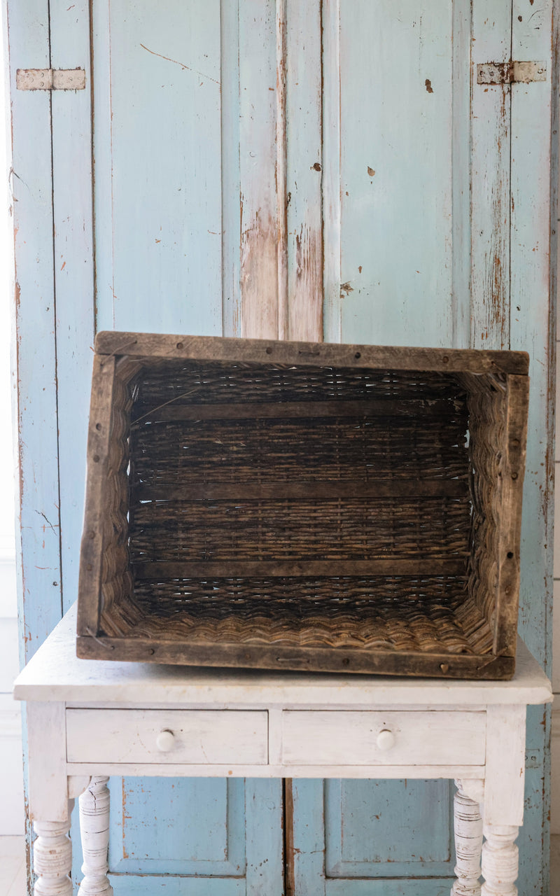 Vintage French Boulangerie Basket C