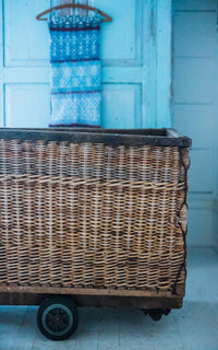 Large Vintage French Laundry Basket