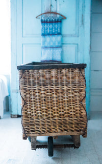 Large Vintage French Laundry Basket