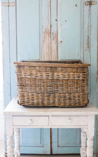 Vintage French Boulangerie Basket ~ D