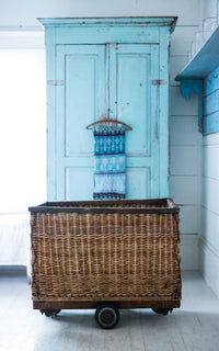 Large Vintage French Laundry Basket