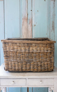 Vintage French Boulangerie Basket ~ D