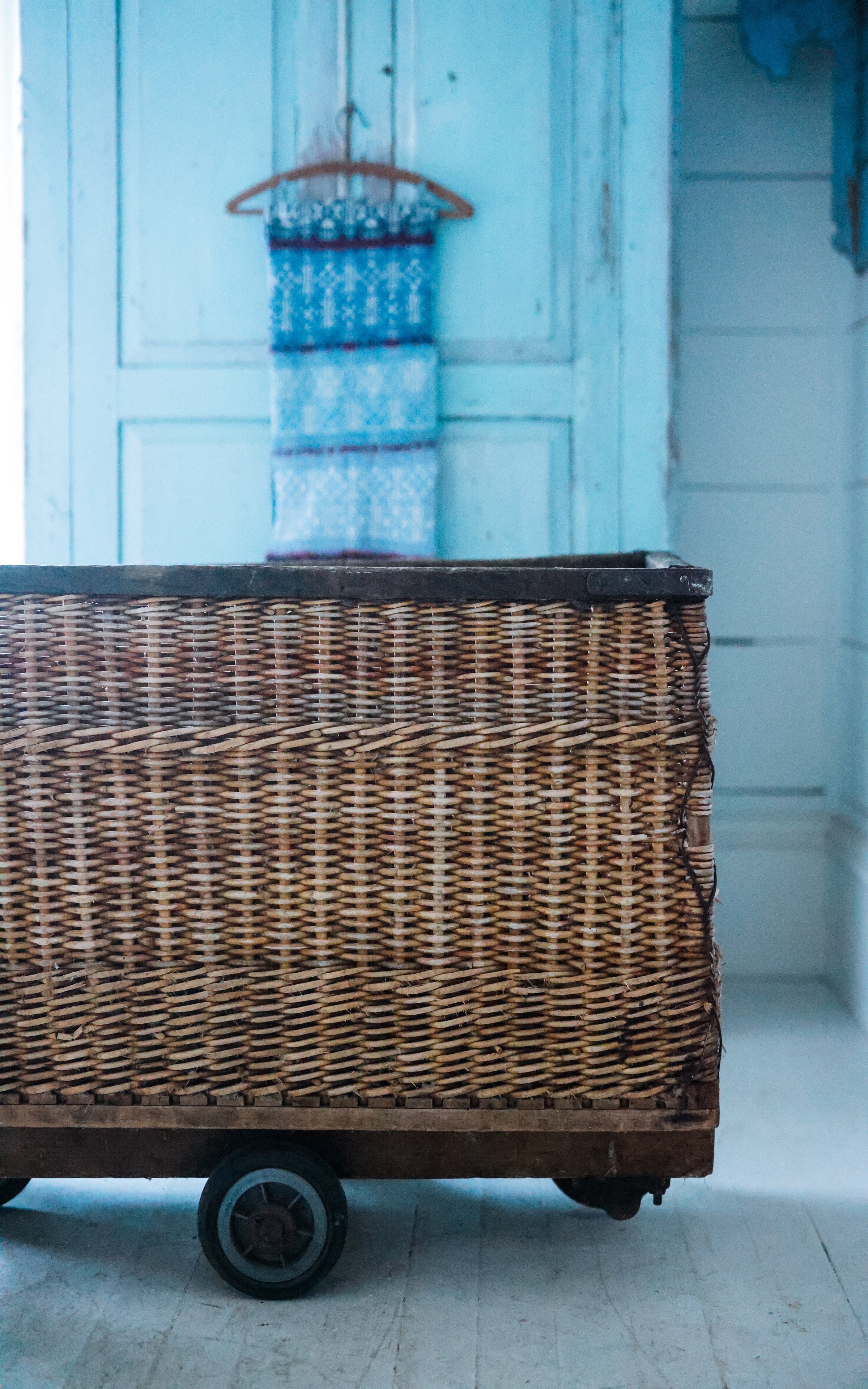 Large Vintage French Laundry Basket