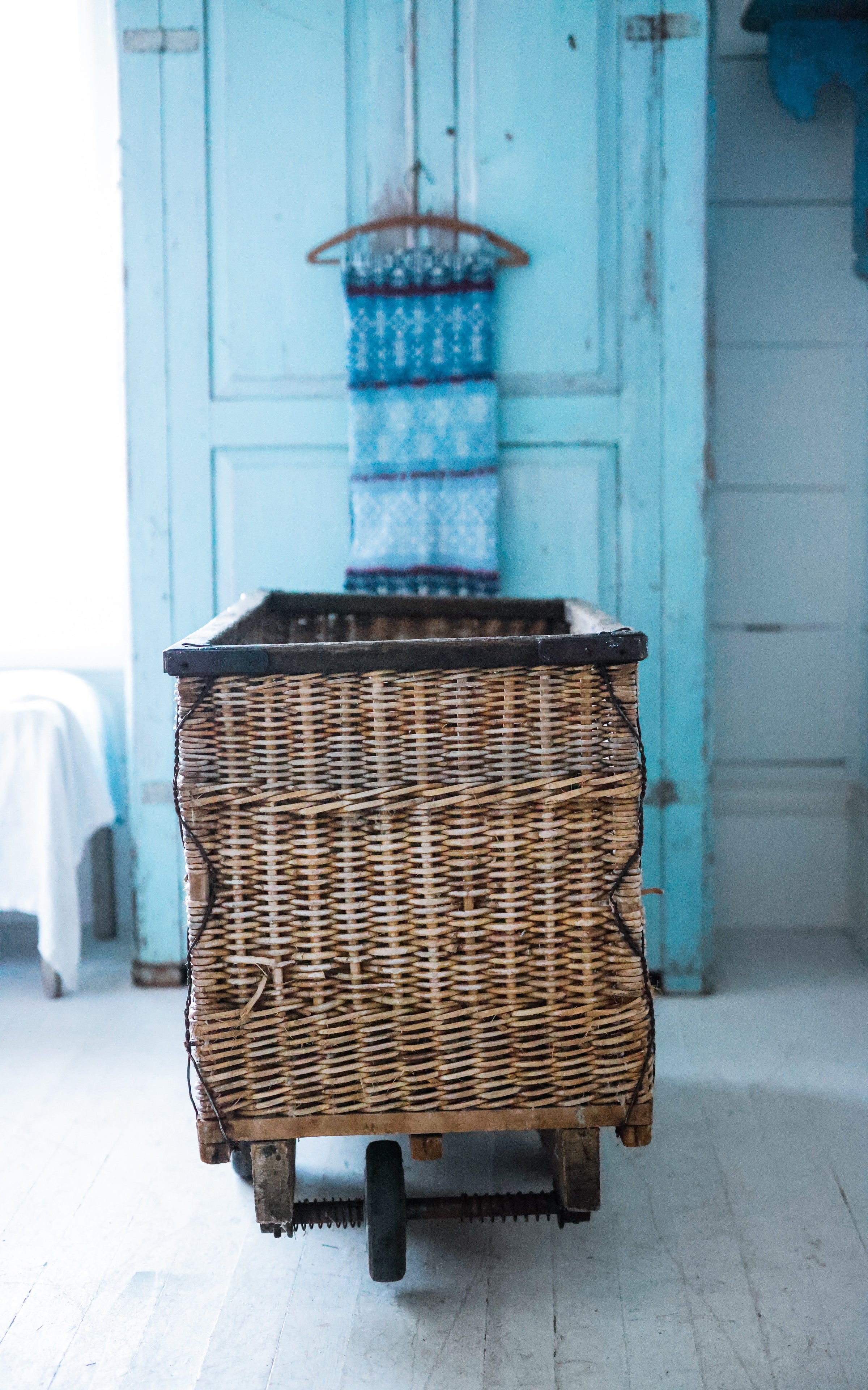 Large Vintage French Laundry Basket