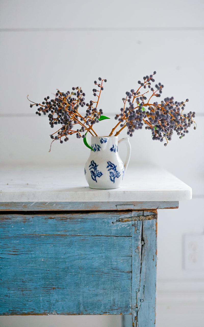 Petite Vintage French Stoneware Pitcher