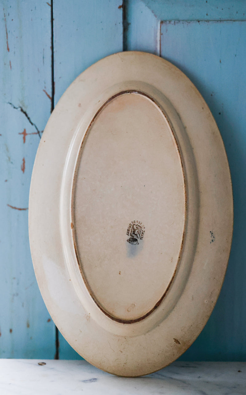 Vintage French Stoneware Platter