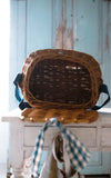 Large Vintage French Fishing Basket