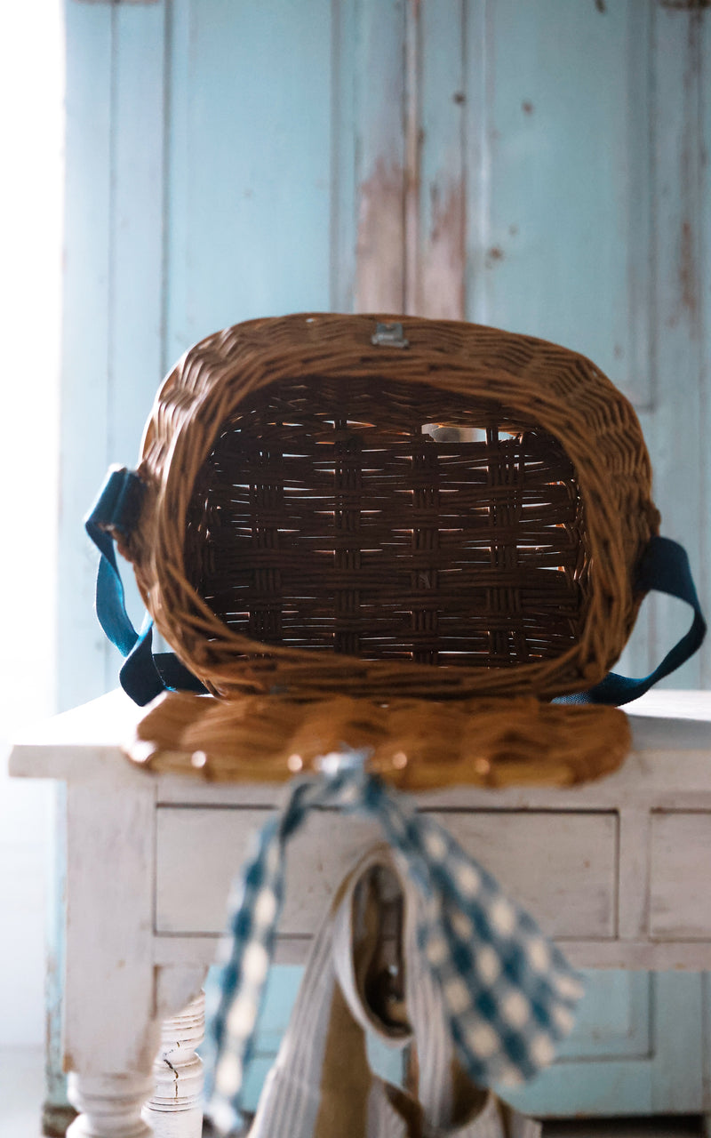 Large Vintage French Fishing Basket