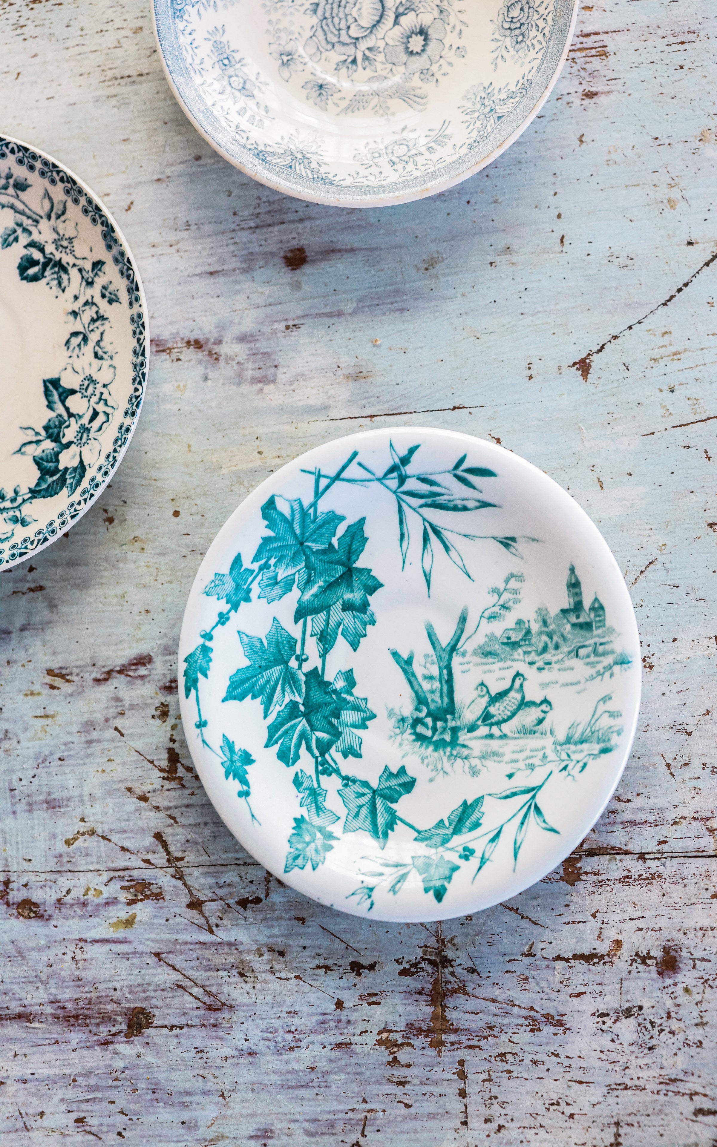 Set of Three Petite Vintage European Plates