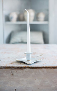 Vintage French Enamelware Candle Holder