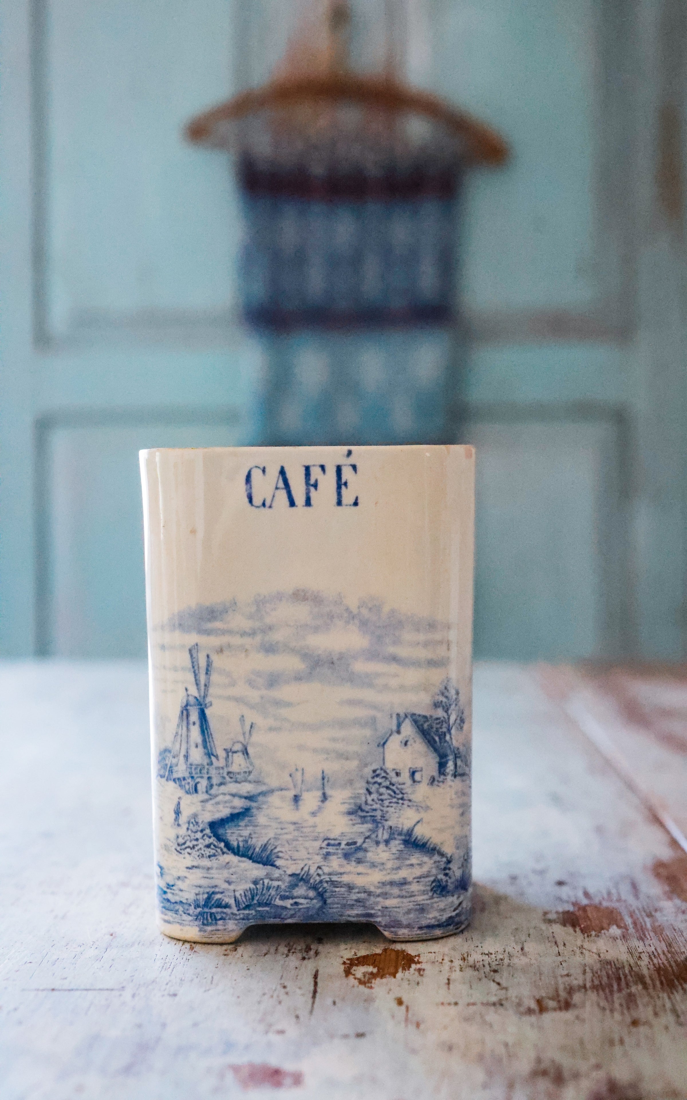 Vintage Dutch Stoneware Canister