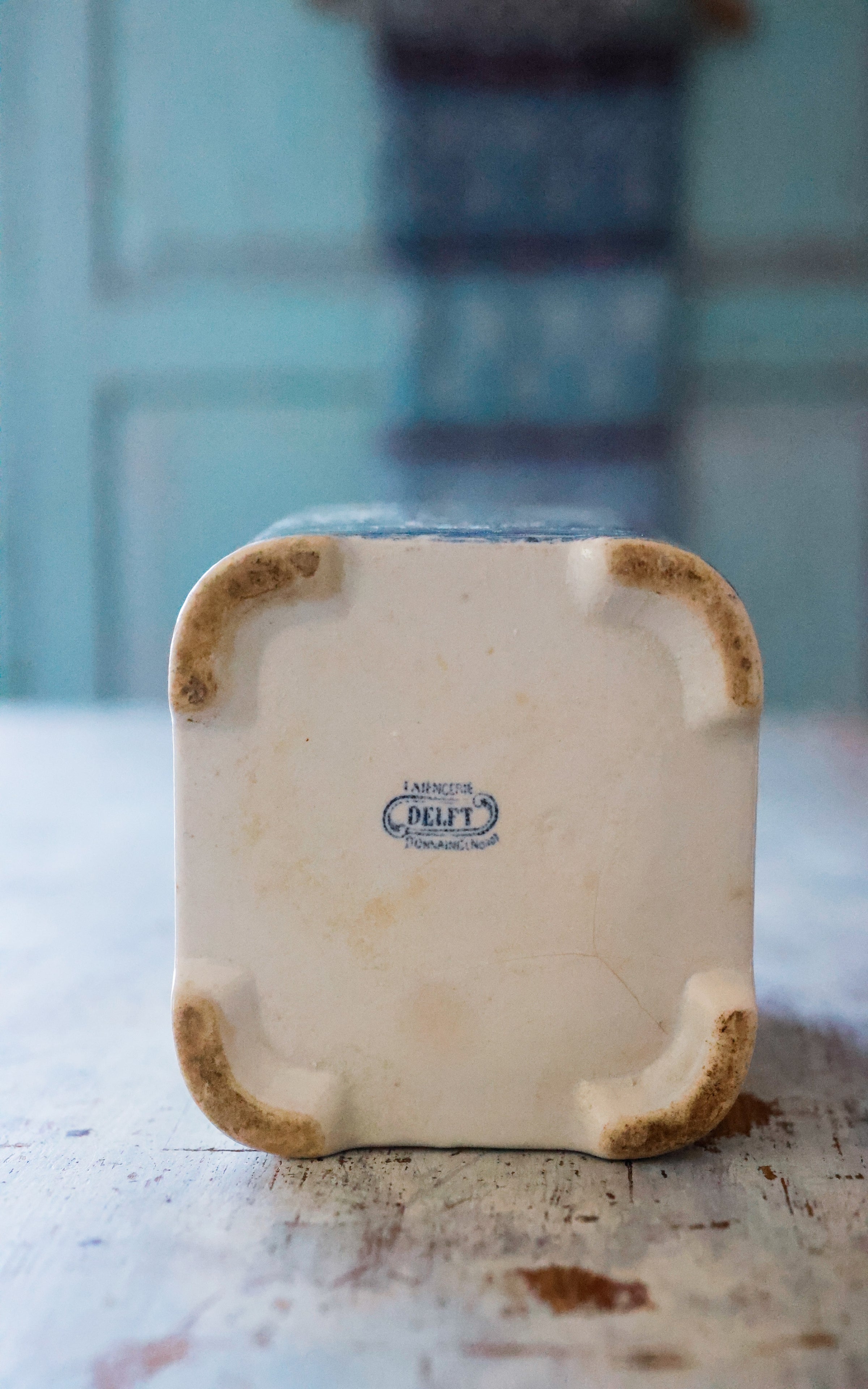Vintage Dutch Stoneware Canister