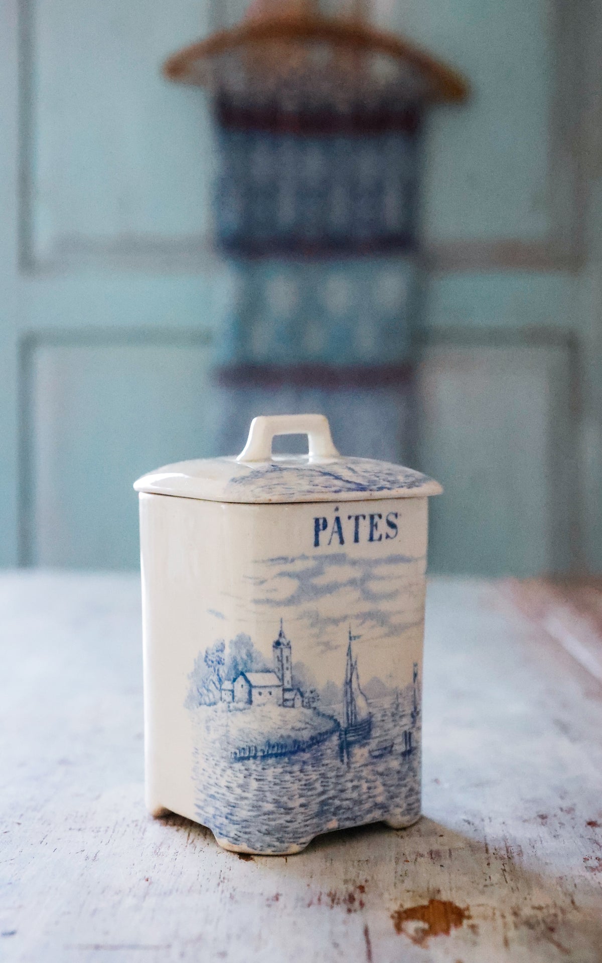 Vintage Dutch Stoneware Canister