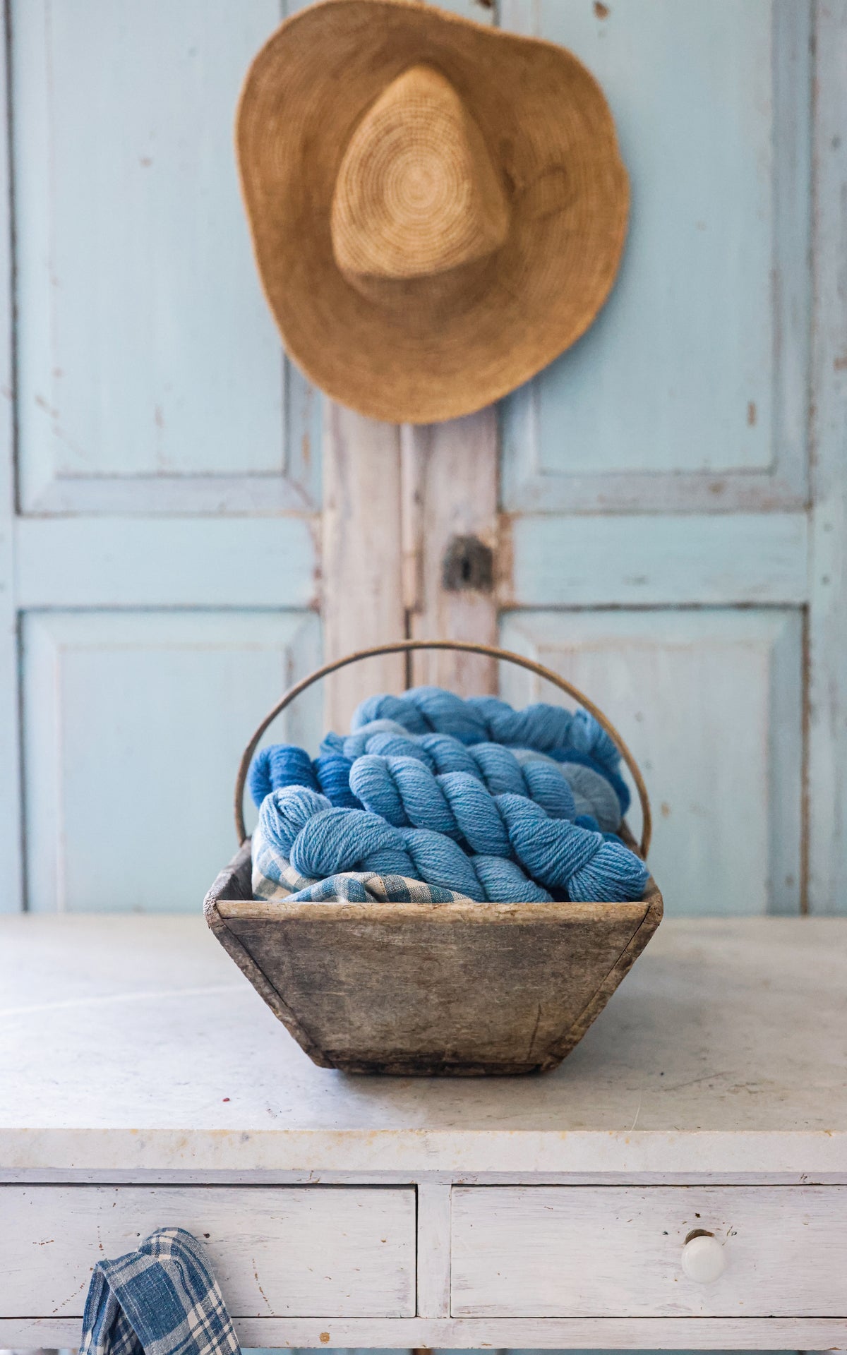 Rustic Vintage French Trugg