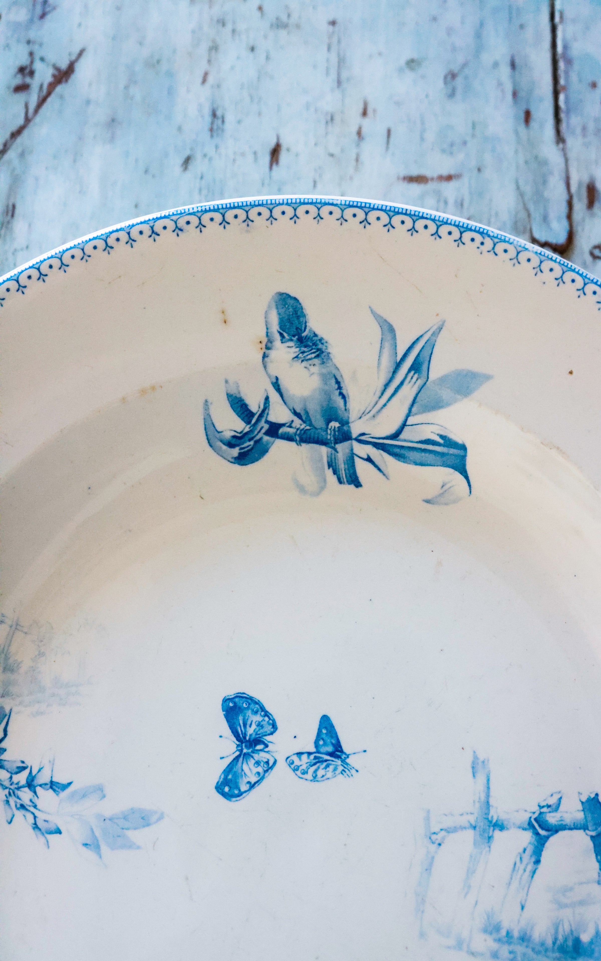 Large Vintage French Stoneware Platter