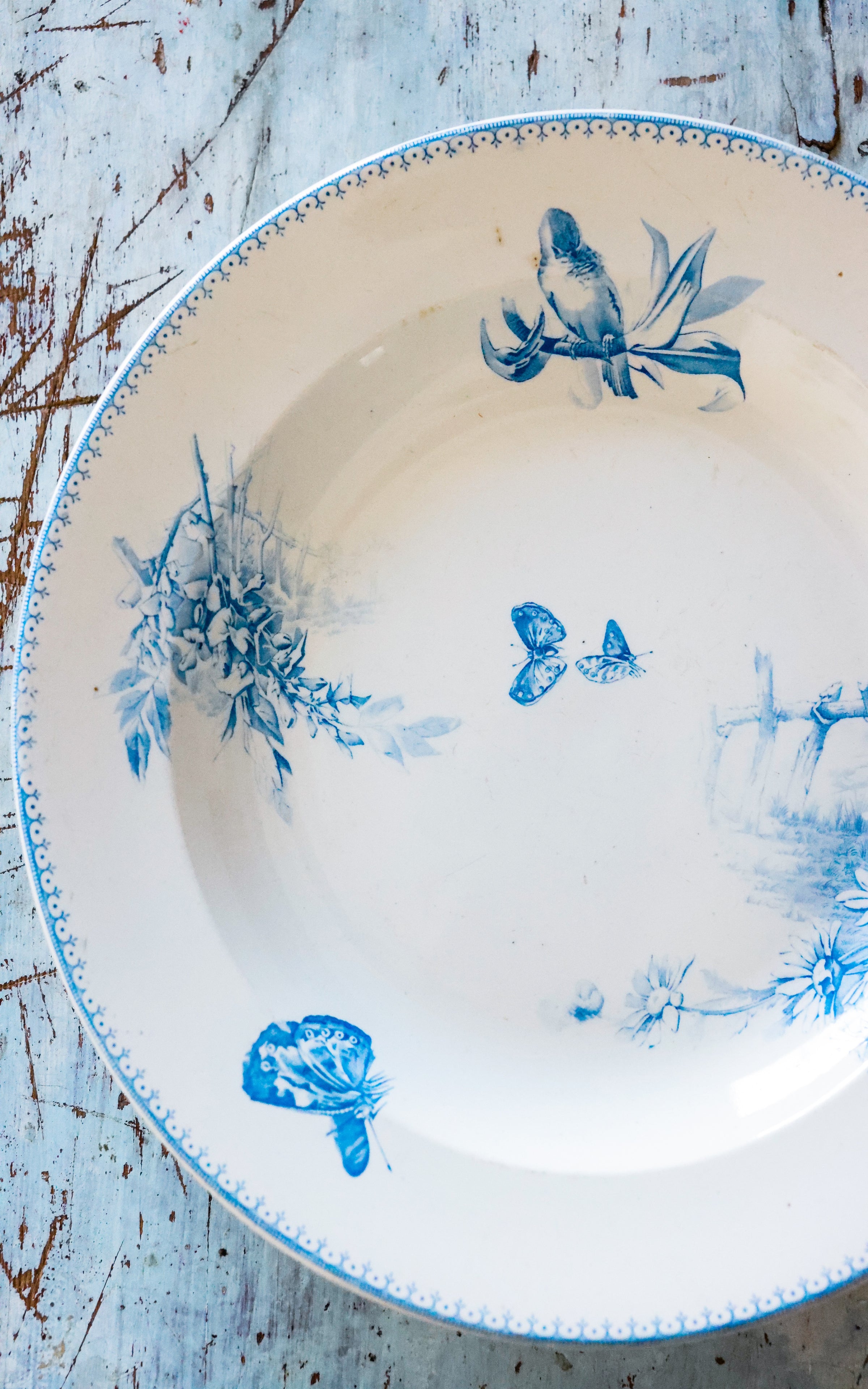 Large Vintage French Stoneware Platter