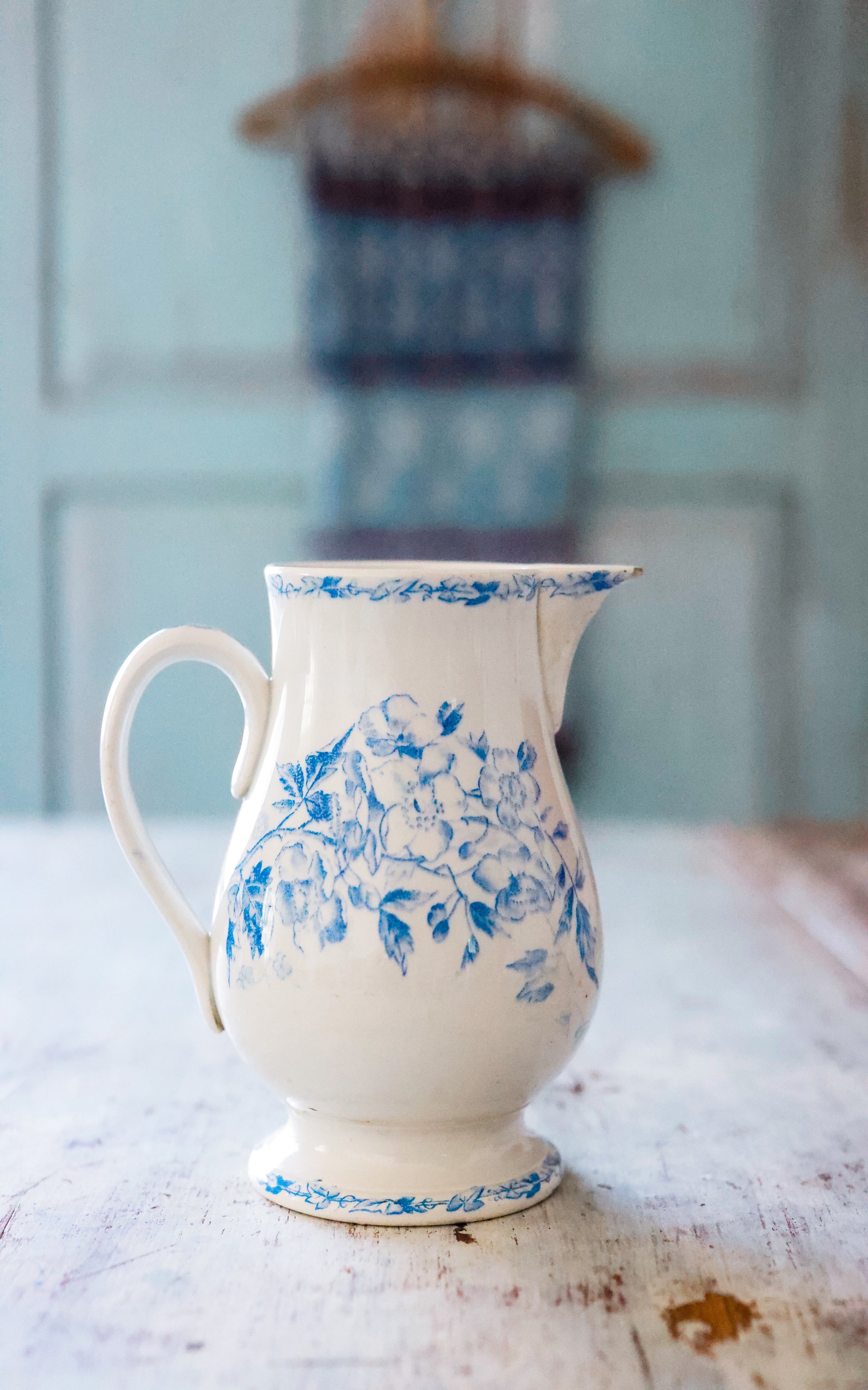 Vintage French Stoneware Pitcher