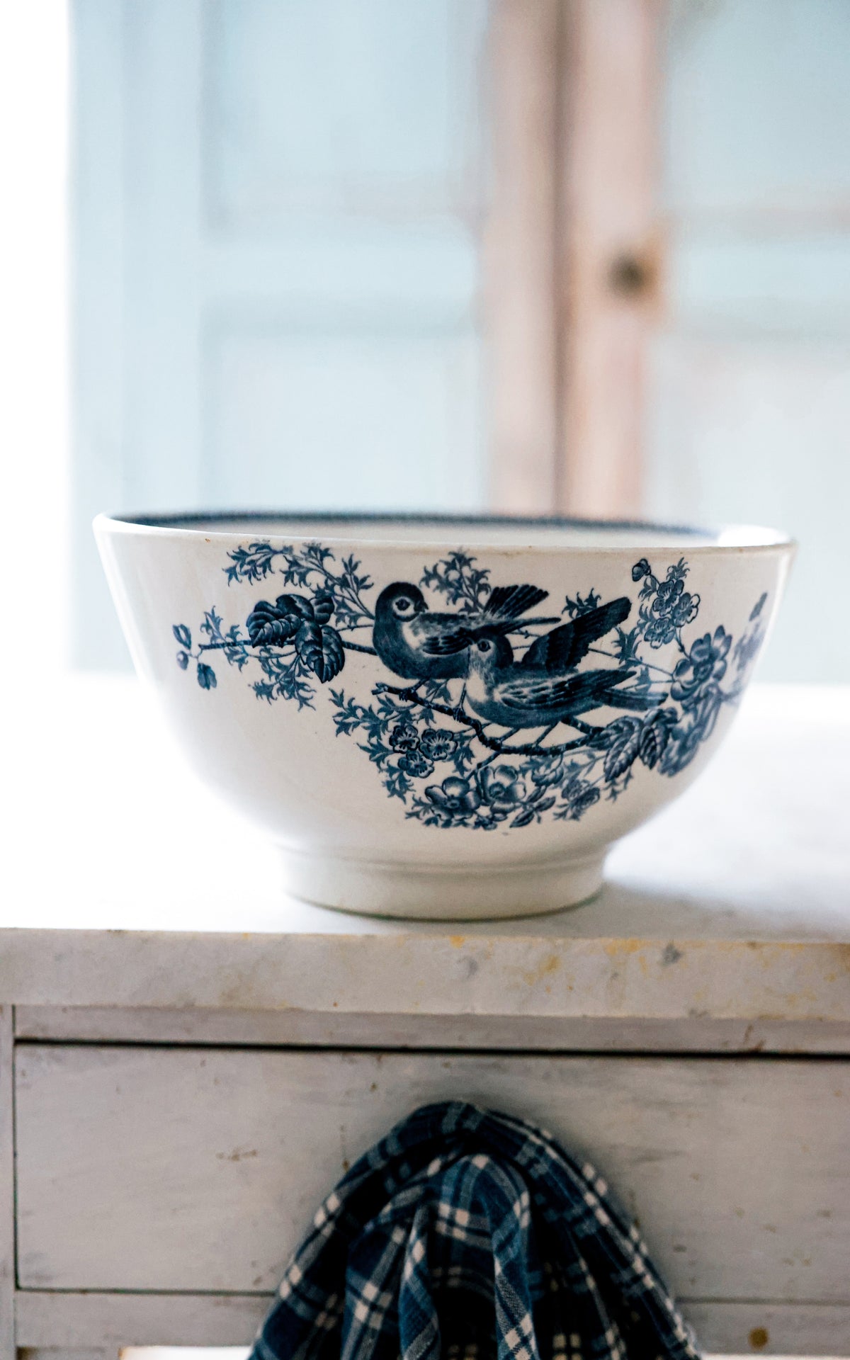 Vintage French Stoneware Bowl