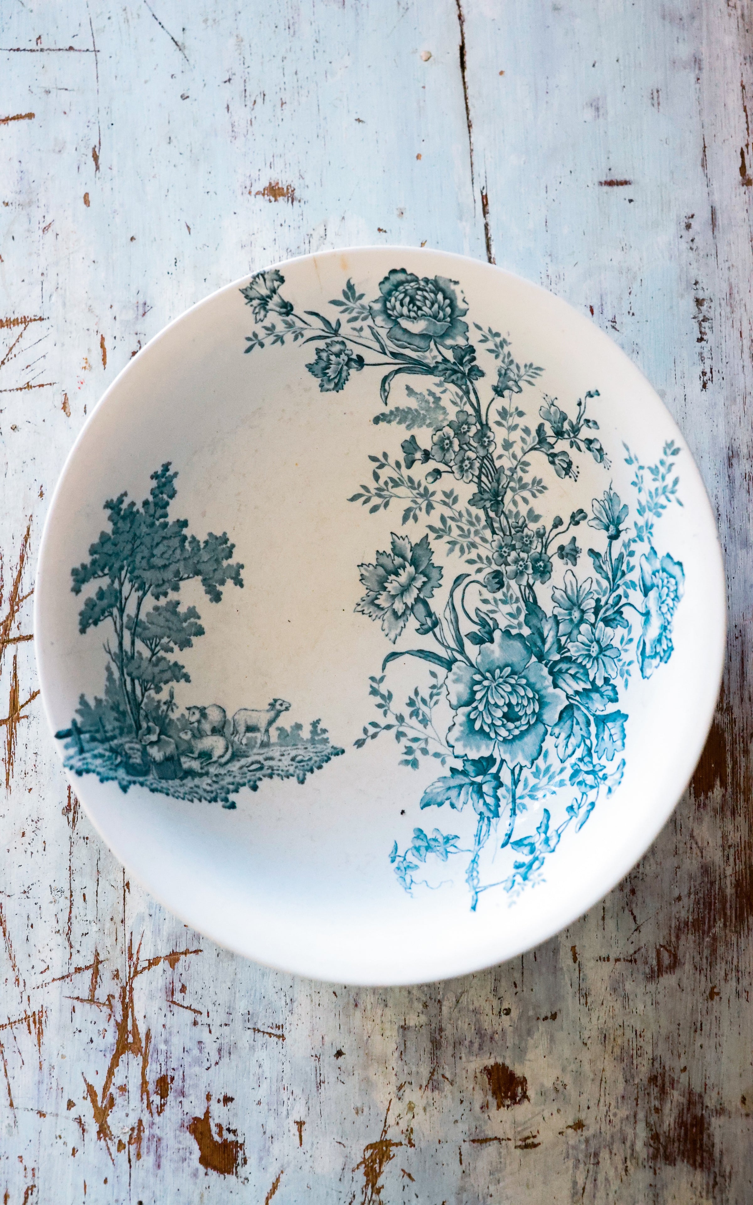 Vintage French Stoneware Bowl