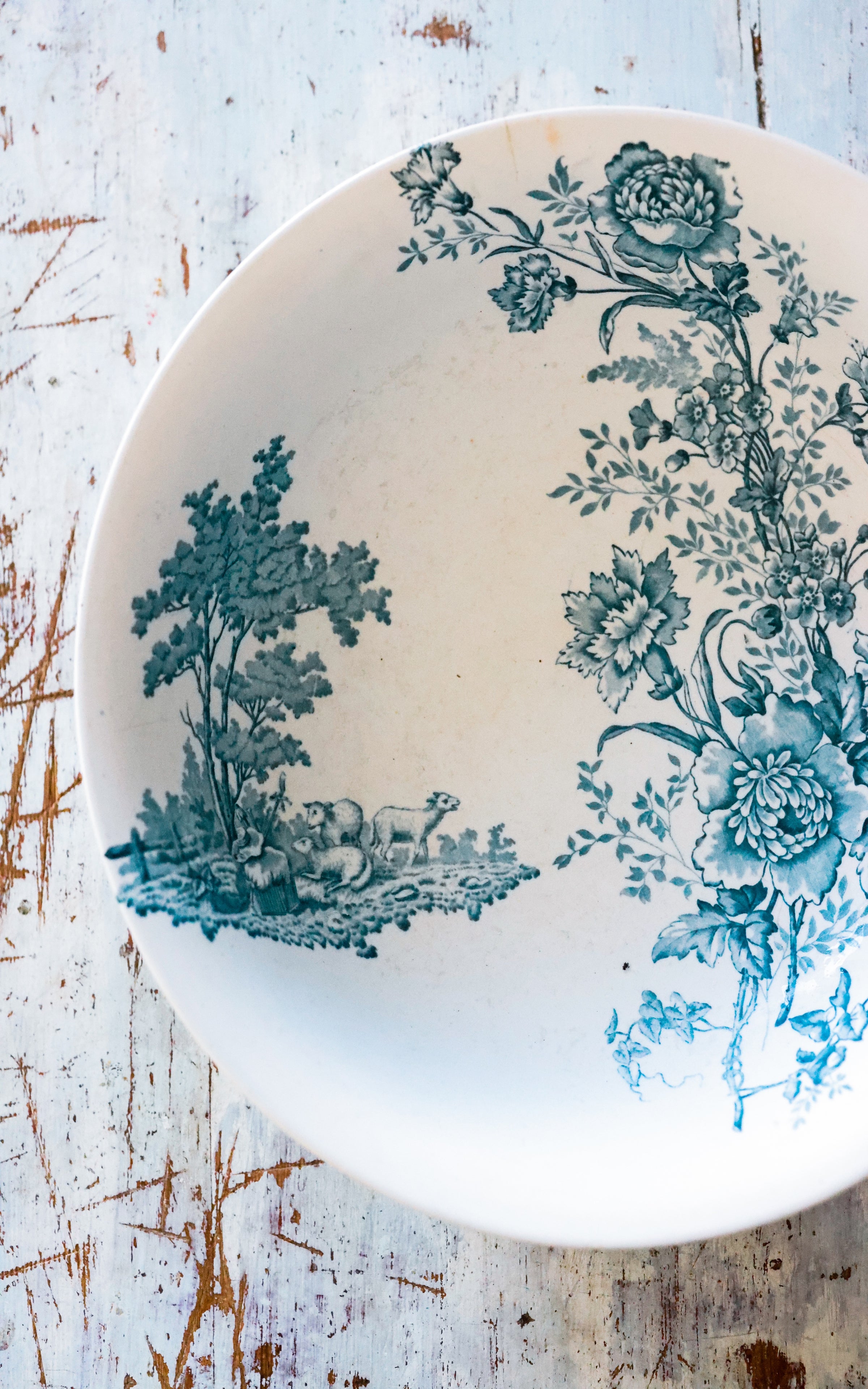 Vintage French Stoneware Bowl