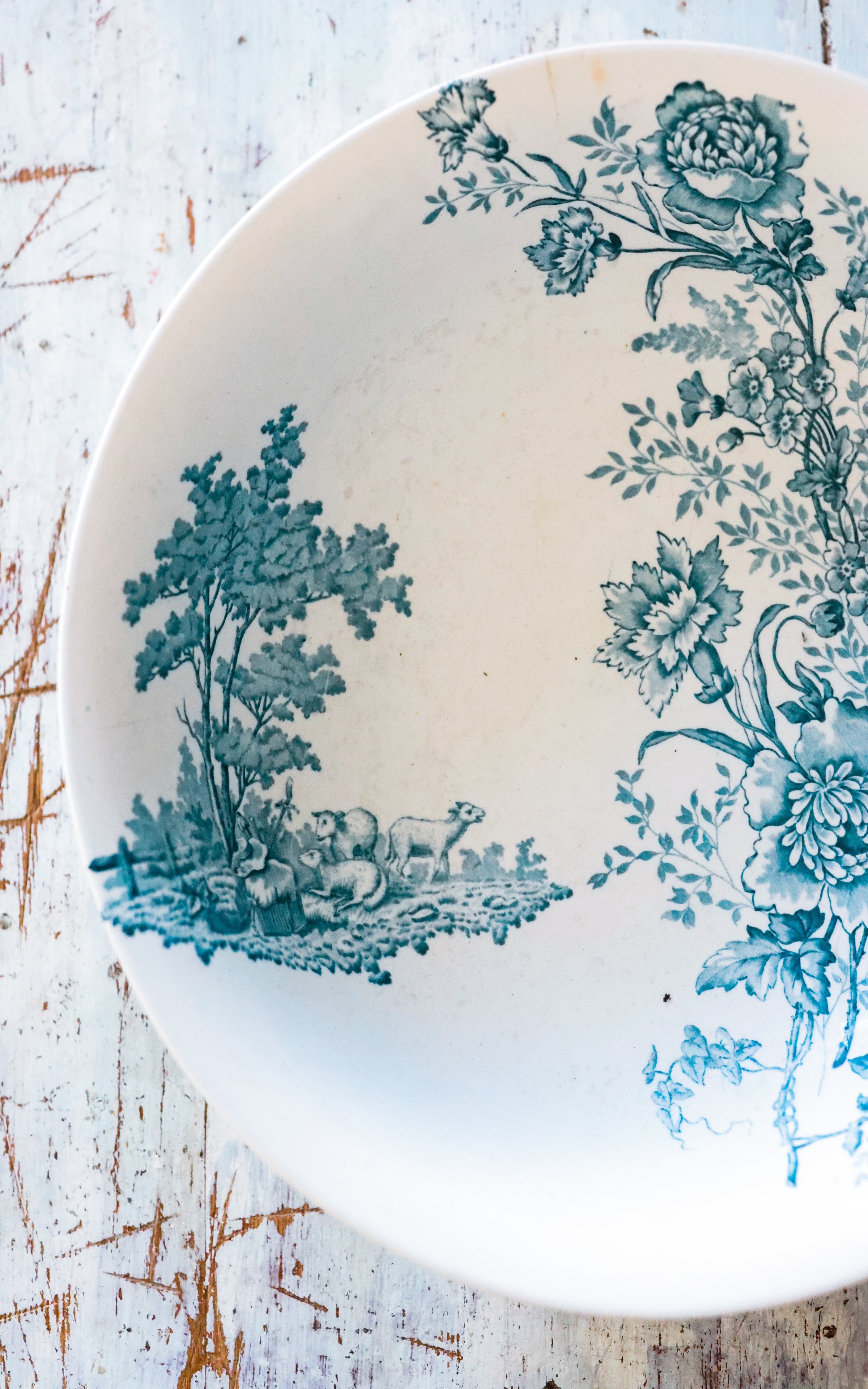 Vintage French Stoneware Bowl