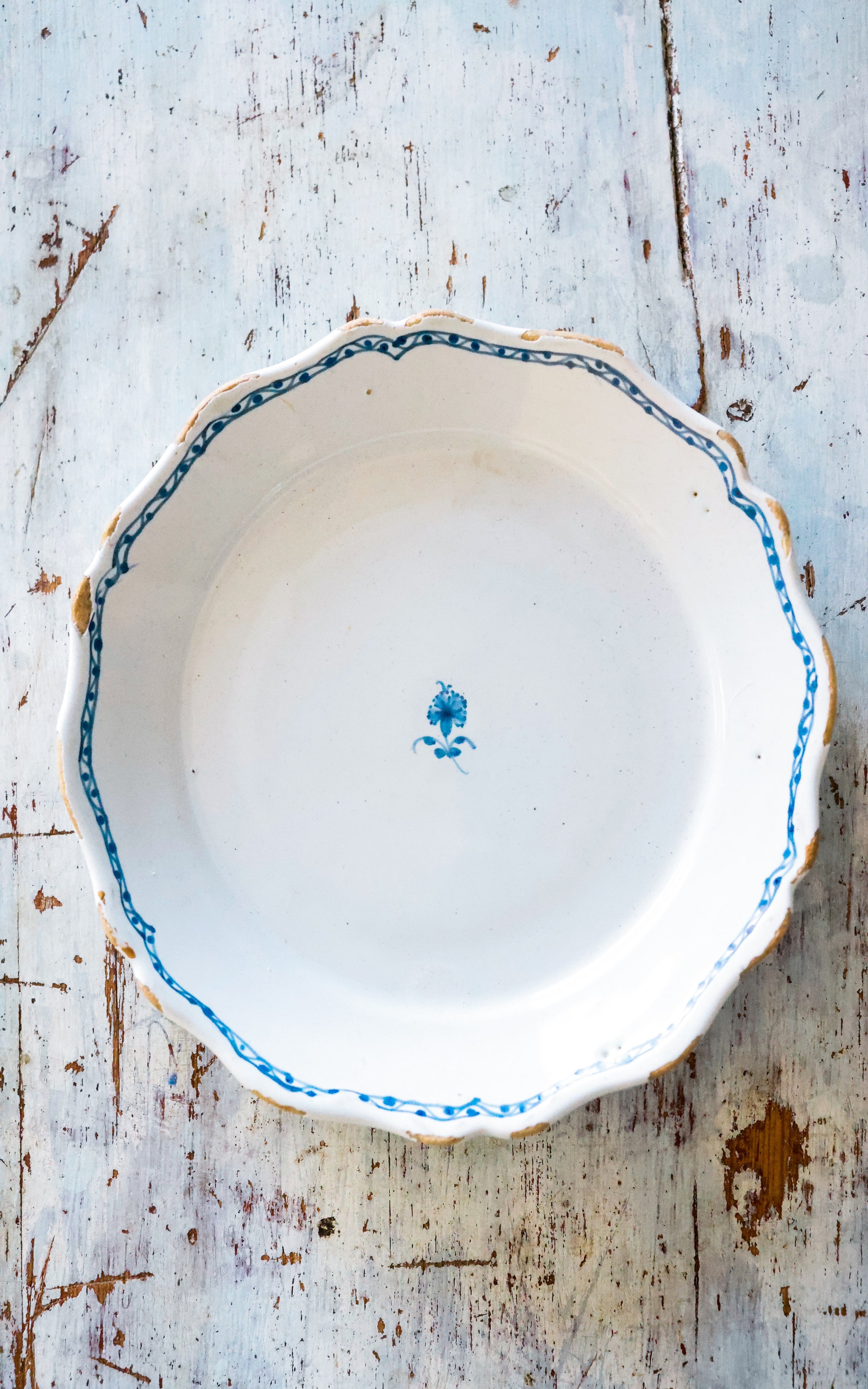 Vintage French Stoneware Plate
