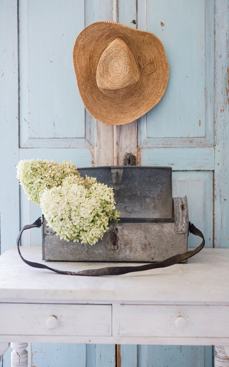 Vintage French Zinc Container