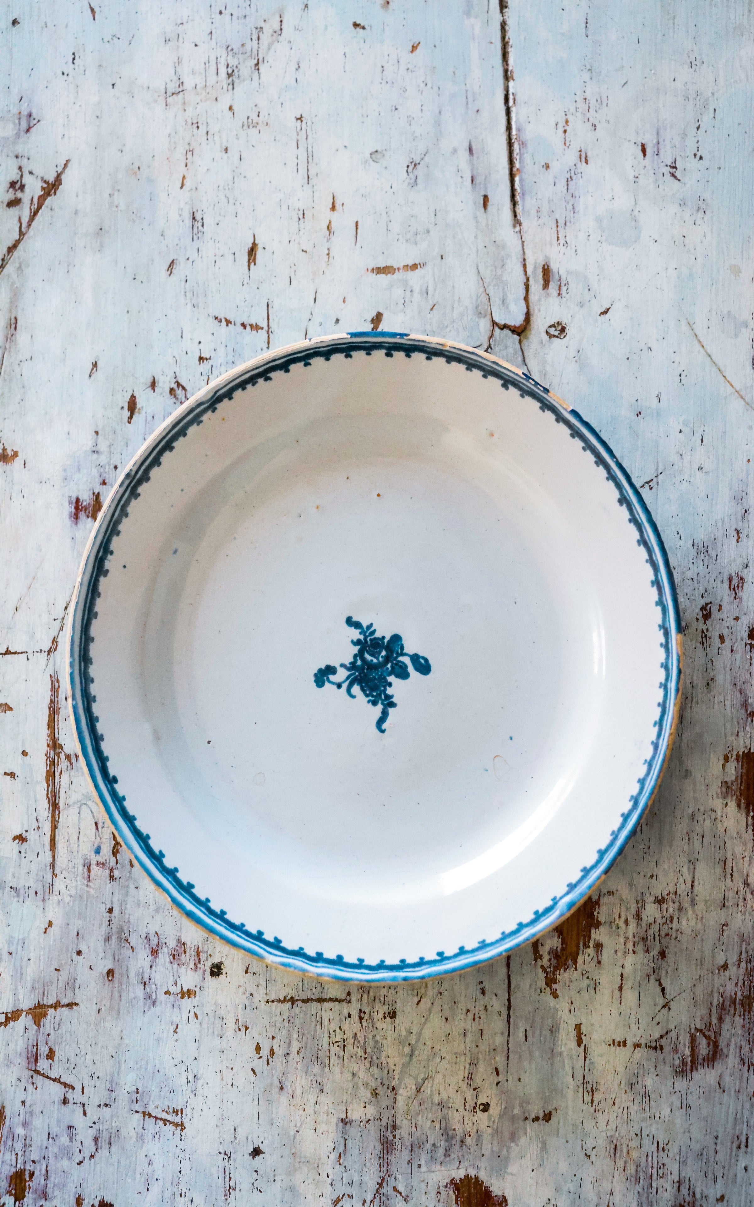 Vintage French Stoneware Plate