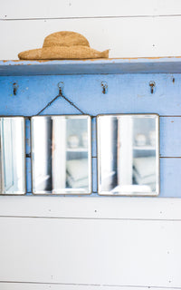 Large Vintage French Beveled Mirror