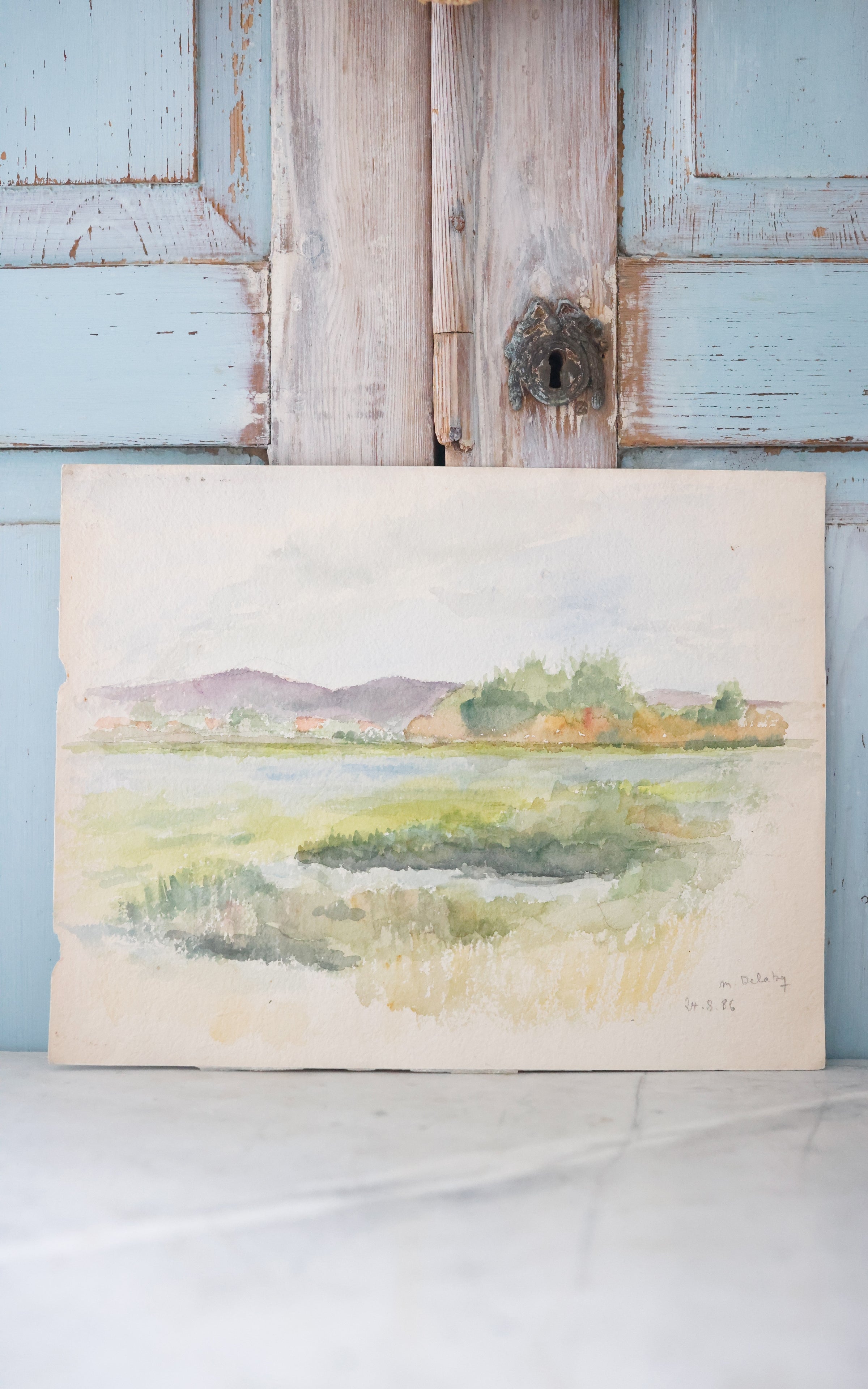 Vintage French Watercolor