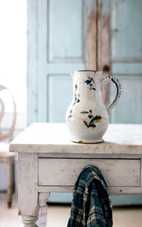 Vintage French Stoneware Pitcher