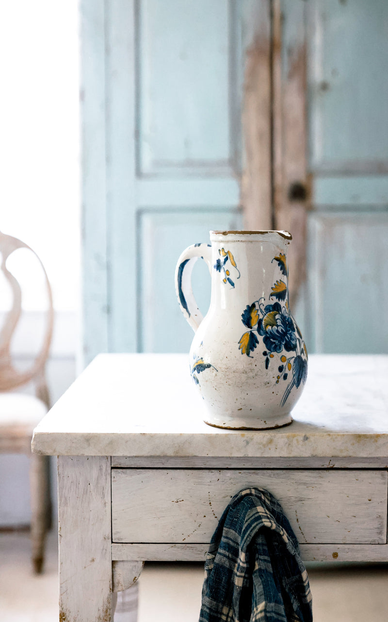 Vintage French Stoneware Pitcher