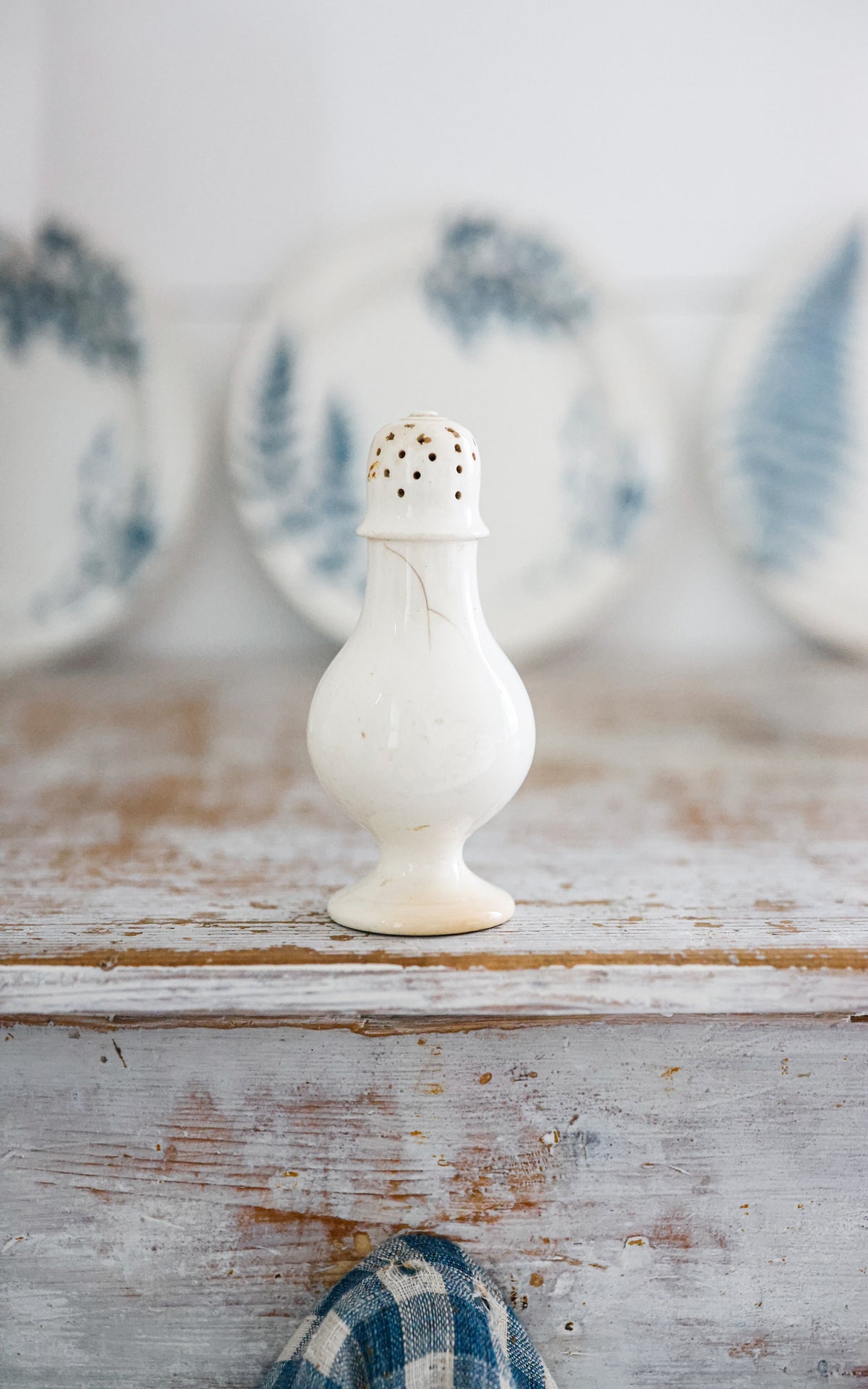 Vintage French Stoneware Sugar Shaker