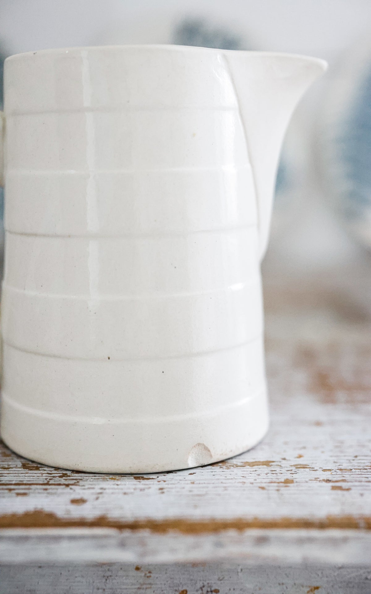 Vintage Belgian Stoneware Pitcher