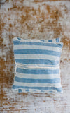 Set of Three Vintage French Ticking Lavender Pillows