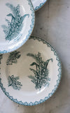 Set of Five Vintage French Stoneware Plates