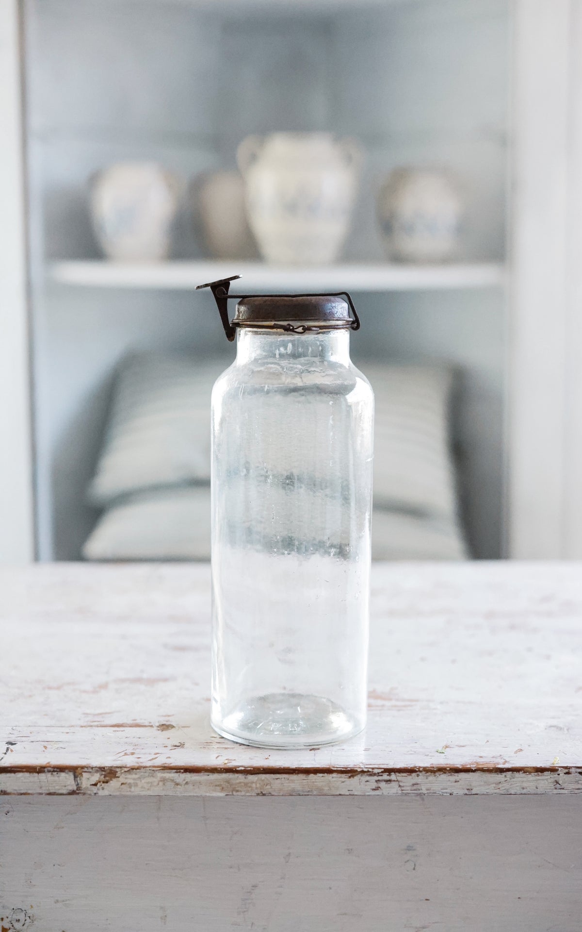 Vintage French Glass Canister